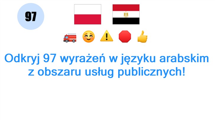 Odkryj 97 wyrażeń w języku arabskim z obszaru usług publicznych!